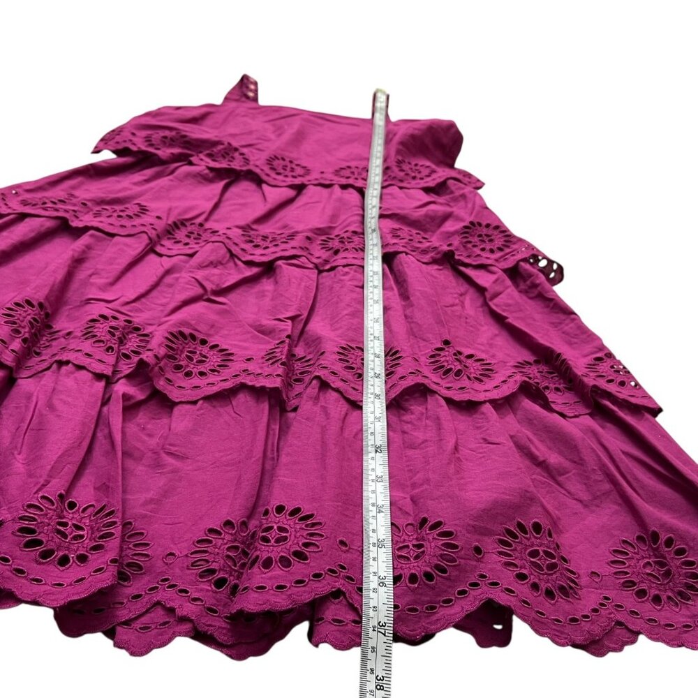 Scotch & Soda Girls Park in Bloom Layered Eyelet Dress Purple 14 Cottagecore - Picture 15 of 16